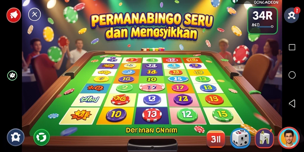 Screenshot gameplay Bingo yang menampilkan suasana seru dan interaksi antar pemain.