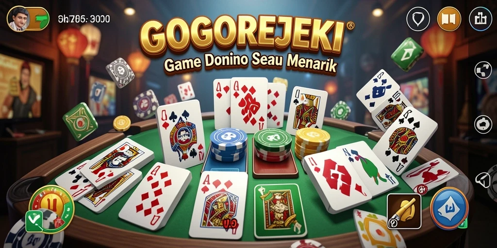 Bergembiranya pengguna saat memainkan GOGOREJEKI dengan tampilan domino yang menarik.