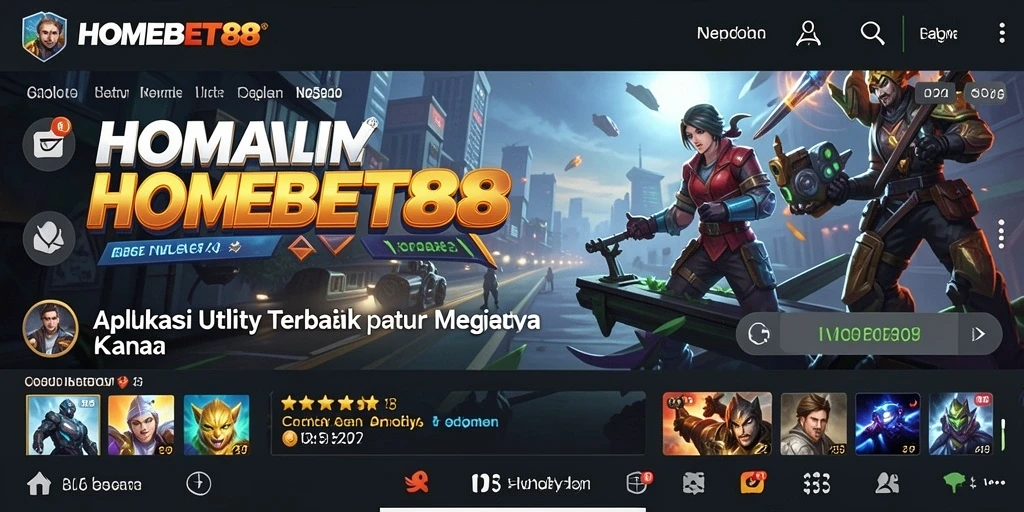 Tampilan antarmuka HOMEBET88 yang intuitif dan mudah digunakan.