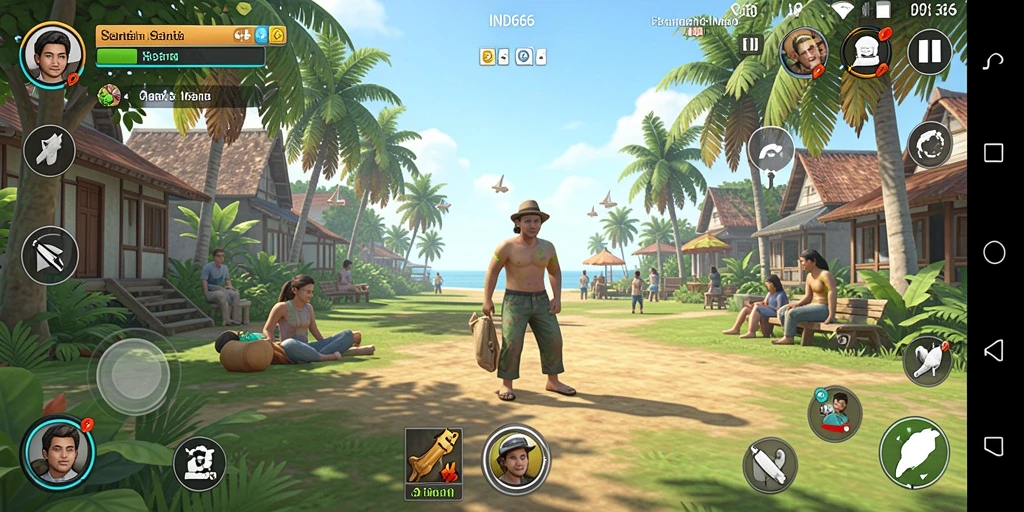 Screenshot IND666 menunjukkan gameplay yang menarik dan penuh warna.