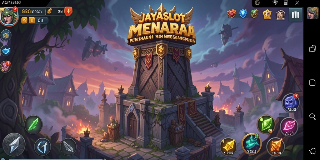 Menampilkan aksi menegangkan dalam gameplay Tower Defense.