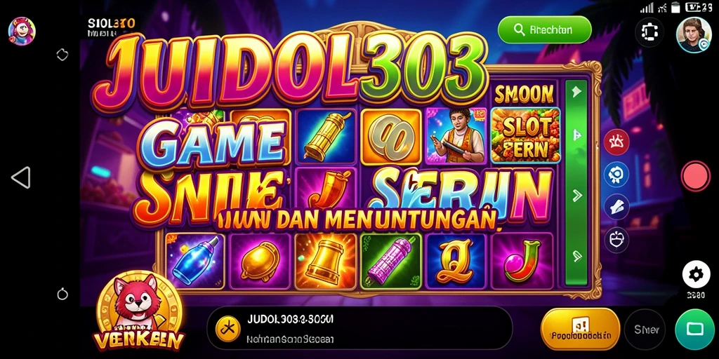 Tampilan gameplay JUDOL303 yang menarik dan penuh warna.
