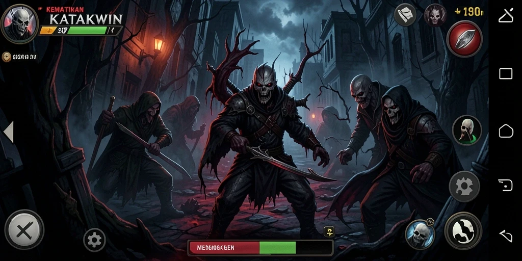 Gameplay KATAKWIN menampilkan momen menegangkan dan kengerian yang nyata.