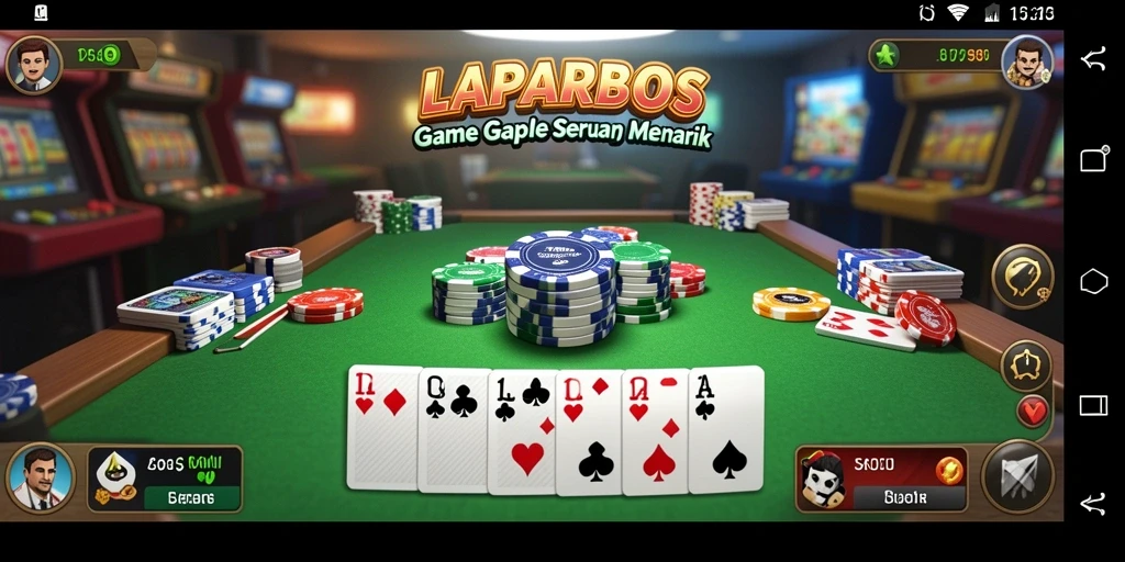 Tampilan gameplay LAPARBOS yang seru dan interaktif.