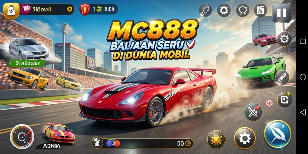 Tampilan gameplay balapan di MC888 yang mendebarkan.