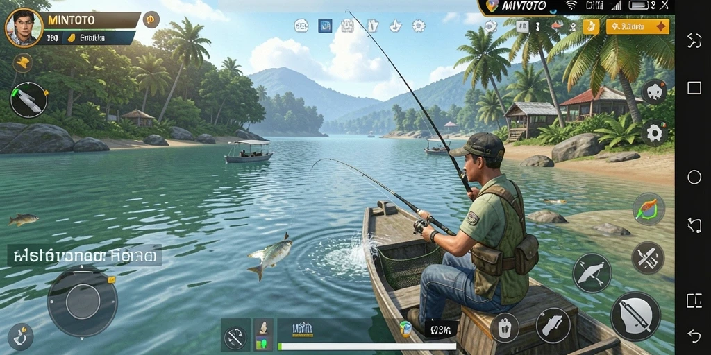 Tangkapan ikan yang spektakuler dalam gameplay MINTOTO.