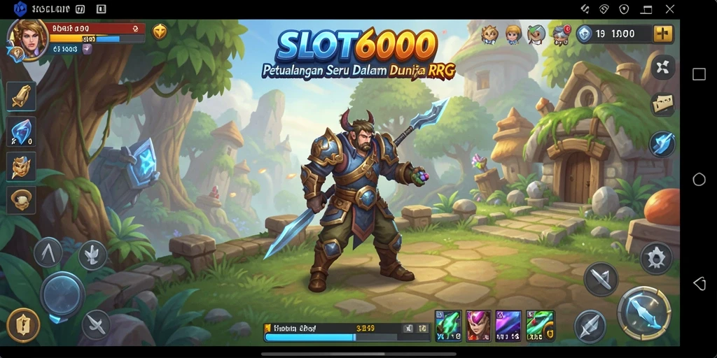 Gameplay menarik dalam SLOT6000 yang menampilkan aksi RPG.