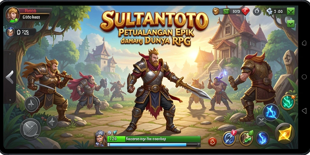 Tangkapan layar menunjukkan aksi seru dalam permainan RPG SULTANTOTO