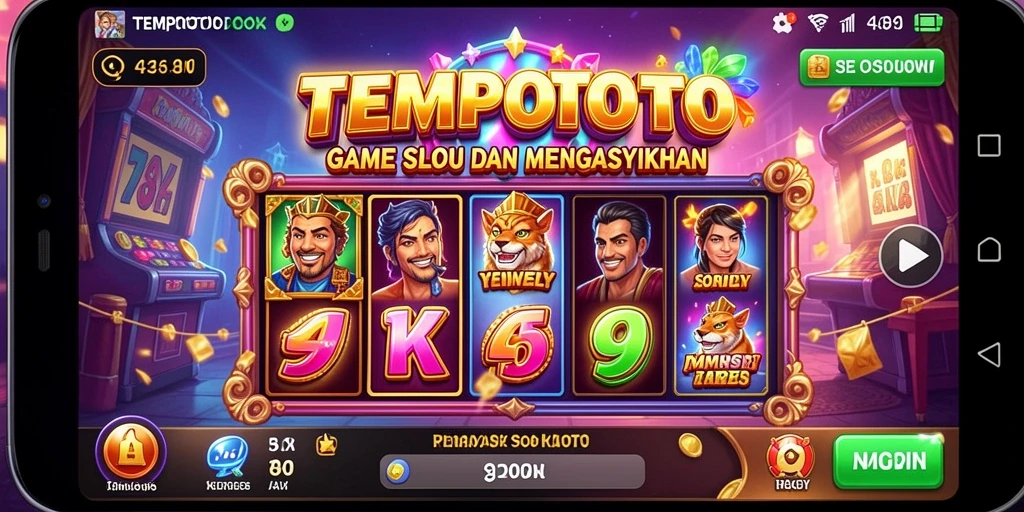 Tampilan gameplay Slot TEMPOTOTO yang mengasyikkan dan penuh warna.