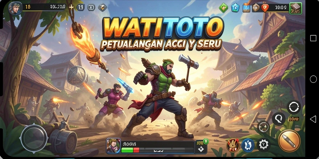 Tampilan aksi seru dari gameplay WATITOTO yang mendebarkan.